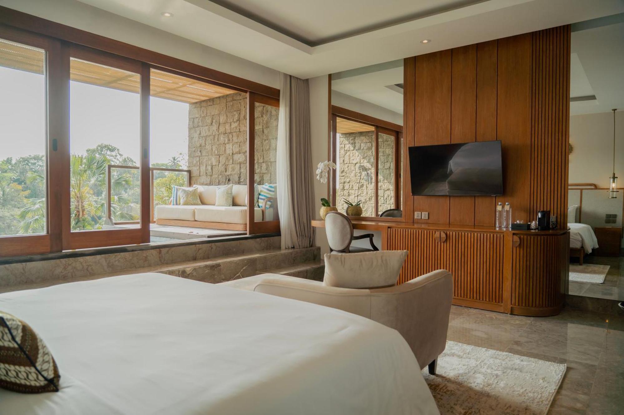 Goya Boutique Resort Ubud Exterior foto A bedroom at the hotel